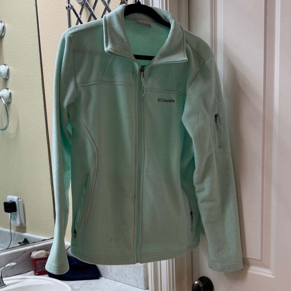 Columbia Women's Light Green Fleece Jacket